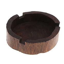 Cendrier Rétro Style Marron Thaïlandaise Taille,10x3CM Cendrier en bois style de la Thaïlande