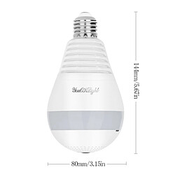 Avis Wewoo Caméra IP WiFi YK0069 E27 3 W 1080 P LED Ampoule Forme Wi-Fi IP Sans Fil HD Sécurité À La Maison Panoramique 360 Degrés Lumière Détecteur