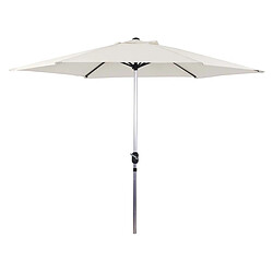 Habitat Et Jardin Parasol jardin droit Alu Sol - Rond - Ø 3m - Ecru