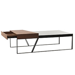 Table Basse Rectangulaire Pärumm Schönheit 130x75x40 cm pas cher