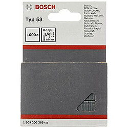 Bosch 1609200365 Agrafes 8 / 11,4 mm 1000 pièces Type 5