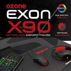 Acheter Souris gamer droitier Ozone Exon X90 + Logiciel