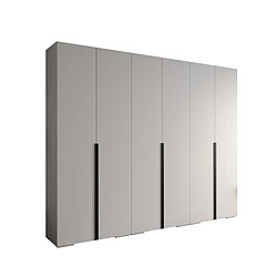 Abiks Meble Armoire Inova 1 À Portes Battantes 236,7/300/47 6 Portes (bianco/nero)