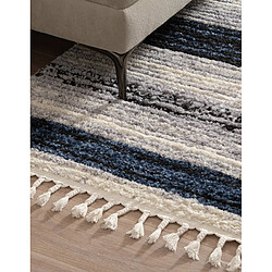 Avis Hadorn Tapis shaggy 245x160 Bleu Frauenfeldnea