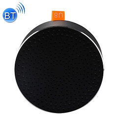 Wewoo Mini enceinte Bluetooth noir Haut-parleur sans fil résistant aux éclaboussures de musique portable sans fil, intégré, prise en charge des appels mains libres et Super Bass & Audio stéréo, Distance: 10m 