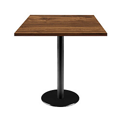 Restootab Table 70x70cm - modèle Rome chêne hunton