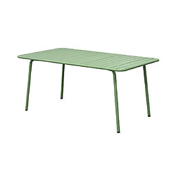 Avis Mes Ensemble table + 4 chaises + 2 fauteuils en métal vert - BACA