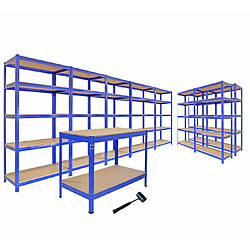 Monstershop 5 Etagères T-Rax 75cm, 2 Etagère T-Rax 90cm & 1 Etabli Q-Rax 120cm