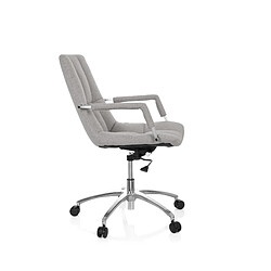 Chaise de bureau / siege pivotant SARANTO tissu gris clair hjh OFFICE pas cher