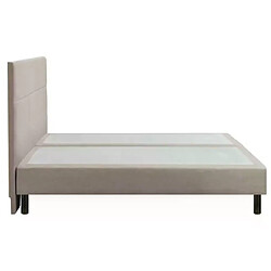 Avis Sommier Epeda Enchanteur Boxspring 3 en 1 Chenillé Lin 200x200 - Double Sommier