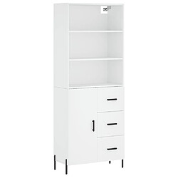 Maison Chic Buffet,Meuble de Rangement,commode pour salon,Cuisine Blanc 69,5x34x180 cm Bois d'ingénierie -MN62257