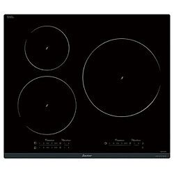 Table de cuisson à induction 60cm 3 feux 7400w noir - spi9544b - SAUTER