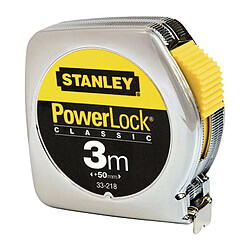 Stanley Mètre-ruban de poche PowerLock® longueur 3 m largeur 127 mm mm/cm EG II clip ce 