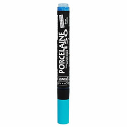 Pebeo Feutre peinture à l'eau pour porcelaine - Bleu paon - 1,2 mm 