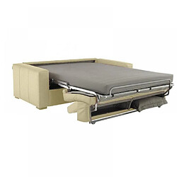 Avis Inside 75 Canapé EXPRESS SIDNEY DELUXE 120 cm cuir vachette beige matelas 16 cm