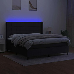 Avis Sommier à lattes,Cadre à lattes de lit pour Adulte matelas et LED Noir 180x200 cm Tissu -MN97008