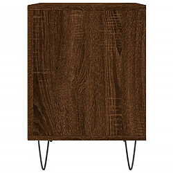 Maison Chic Table de chevet,Table de nuit,Table d'appoint pour salon chêne marron 40x35x50 cm bois d’ingénierie -MN86109 pas cher