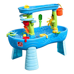 STEP2 Double Showers Splashs Table Sable et Eau | Deux Niveaux, Table Jeux d' eau pour plusieurs Enfants | Table d'activité pour le jardin, Table Activité Eau | Table d'eau Extérieur 