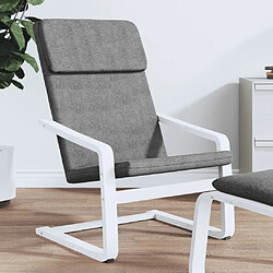 Maison Chic Chaise de relaxation | Fauteuil relax Gris foncé Tissu -GKD10252