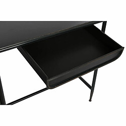 Bureau DKD Home Decor Noir Métal Verre 120 x 50 x 80 cm pas cher