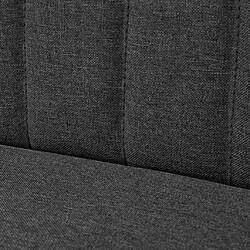 Avis Maison Chic Canapé Relax, Canapé droit pour Salon 117 x 55,5 x 77 cm Tissu Gris foncé -GKD247602