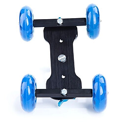 Avis Wewoo Dolly appareil photo bleu pour reflex / caméscopes première génération caméra camion / table d'étage vidéo curseur piste chariot voiture