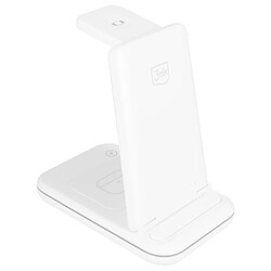 3mk Dock de charge Pliable pour iPhone Apple Watch et Aipods Blanc 