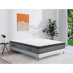 Vente-Unique Matelas 160 x 200 cm ressorts ensachés et mémoire de forme ép.24cm - ILLUSION de YSMÉE 