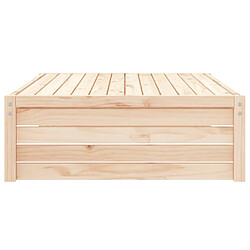 Acheter vidaXL Repose-pied de jardin 120x80 cm bois de pin massif