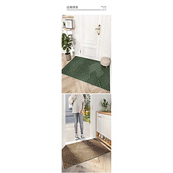 LUUCOZK Tapis de porte avant antidérapant pour entrée intérieure – Kaki-60x90cm pas cher