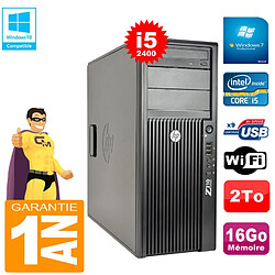 PC Tour HP WorkStation Z210 I5-2400 RAM 16Go Disque 2To Graveur DVD Wifi W7 · Occasion 