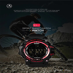 Wewoo Montre connectée or Bluetooth 4.0 intelligente, IP67 imperméable à l'eau, surveillance de sport de soutien / analyse de données / rappel d'information / appareil photo à distance, compatible avec Android et système iOS