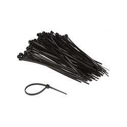 Perel Jeu de serre-c,bles en nylon - 2.5 x 100 mm - noir (100 pcs) 