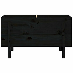 Maison Chic Jardinière,Lit surélevé de jardin - Bac à fleurs - pot de fleur noir 101x50x57 cm bois de pin massif -GKD99609 pas cher