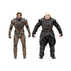 Mc Farlane Dune, deuxième partie - Pack 2 figurines Gurney Halleck & Rabban 18 cm 