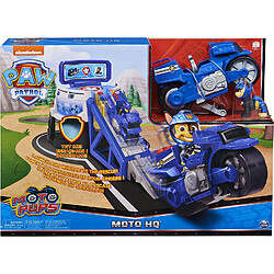 PAT PATROUILLE - PLAYSET LANCEUR MOTO PUPS Paw Patrol Avec Lanceur Interactif + Figurine Chase – 6060233 - Jouet Enfant 3 Ans et +