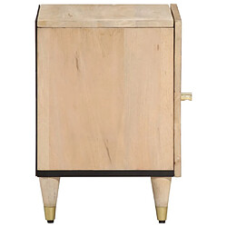 Avis Maison Chic Table de chevet, Table de Nuit, Meuble de Rangement 40x33x46 cm Bois de manguier solide