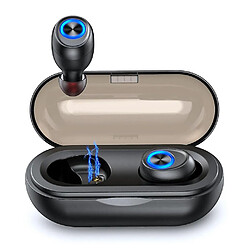 Universal IP010-A TWS sans fil bluetooth 5.0 casque mini portable léger double oreille d'appel avec boîtier de charge 