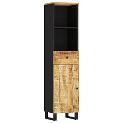 Maison Chic Armoire de salle de bain,Meuble de rangement,Meuble haut 38x33x160 cm bois massif de manguier -GKD813373