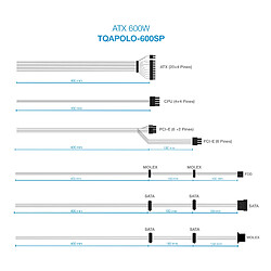 Bloc d'Alimentation TooQ TQAPOLO-600SP ATX 600 W CE - RoHS pas cher