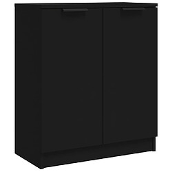 Maison Chic Buffet,Meuble de Rangement,commode pour salon,Cuisine Noir 60x30x70 cm Bois d'ingénierie -MN96220