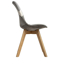 Atmosphera, Createur D'Interieur Chaises style scandinave "baya patchwork" atmosphera - gris