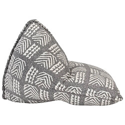 vidaXL Canapé pouf Gris Tissu Patchwork