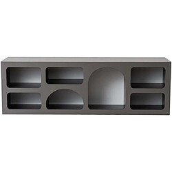 Hanah Home Etagère avec niches Lorin 160 x 38 x 51 cm anthracite. Etagère avec niches Lorin 160 x 38 x 51 cm anthracite