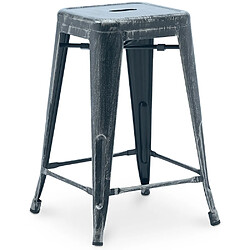 ICONIK INTERIOR Tabouret de bar - Design industriel - 60cm - Nouvelle édition - Stylix Industriel 