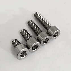 5pcs Vis En Titane Hexagonale à Six Pans Creux Allen Boulons De Chapeau Filetage M4 * 20 Mm