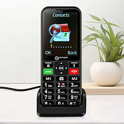 Acheter Geemarc Téléphone Portable Senior - Compatible Appareils Auditifs - Bouton SOS Noir