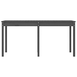 Maison Chic Table de jardin | Table d'extérieur gris 159,5x82,5x76 cm bois massif de pin -GKD58987 pas cher