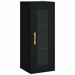 Maison Chic Armoire murale,Meuble de Rangement pour salon,cuisine noir 34,5x34x90 cm -MN35329