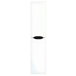 Pegane Colonne Meuble salle de bain en mélamine laqué blanc brillant - Longueur 30 x profondeur 27 x Hauteur 140 cm